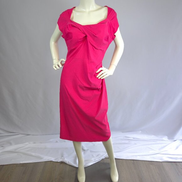 Sz 16 Stop Staring! "Love" Dress in Hot Pink - Picture 4 of 12